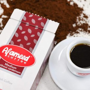 Al Ameed Gourmet Turkish Ground Coffee Medium Roast, 100% Authentic Arabica, Fresh & Finely Ground, 8 oz